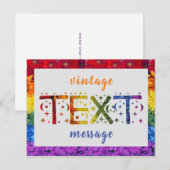 ラブフラワーズヴィンテージ文字ポストカード ポストカード (正面/裏面)