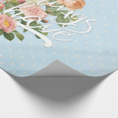 ラブフラワーフローラ夏のバラ美 ラッピングペーパー (角)