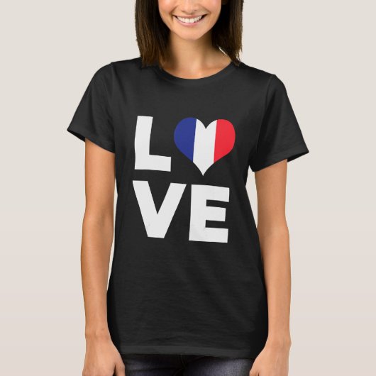 ラブフランス国旗 Tシャツ (正面)