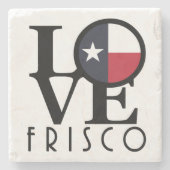 ラブフリスコテキサス州 ストーンコースター (正面)