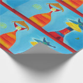 ラブフリンドシップファミリーパーティーマットラッピング紙 ラッピングペーパー (角)