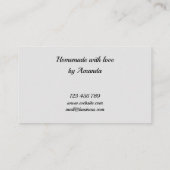 ラブフルーツ写真のカスタマイズ可能な自家製 名刺 (裏面)