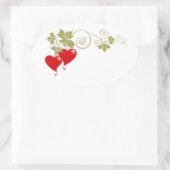 ラブフルーツ 楕円形シール (バッグ)