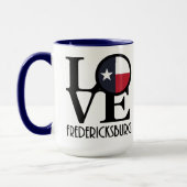 ラブフレドリックスバーグテキサス州15oz マグカップ (左)