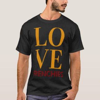 ラブフレンチズブルフランスのドッグ Tシャツ