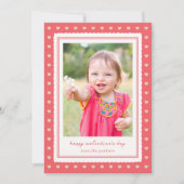 ラブフレーム バレンタインデーの写真カード シーズンカード (正面)