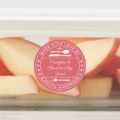 ラブフードのギフトラベルで作ったピンクパープルティール(緑がかった色)|過去記事 ラベル (貼付)