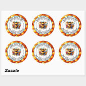 ラブフードオーガニックのラベルで作った純粋生のハチミツ ラウンドシール (シート)