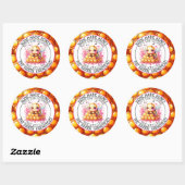 ラブフードオーガニックのラベルで作った純粋生のハチミツ ラウンドシール (シート)