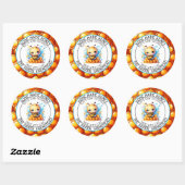 ラブフードオーガニックのラベルで作った純粋生のハチミツ ラウンドシール (シート)