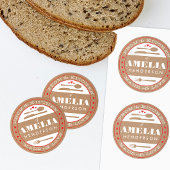 ラブフードギフトステッカー付きクラフト ラウンドシール