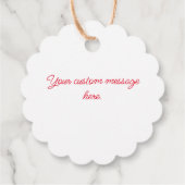 ラブフードギフトメッセージカードで作った赤 フェイバータグ (裏面)