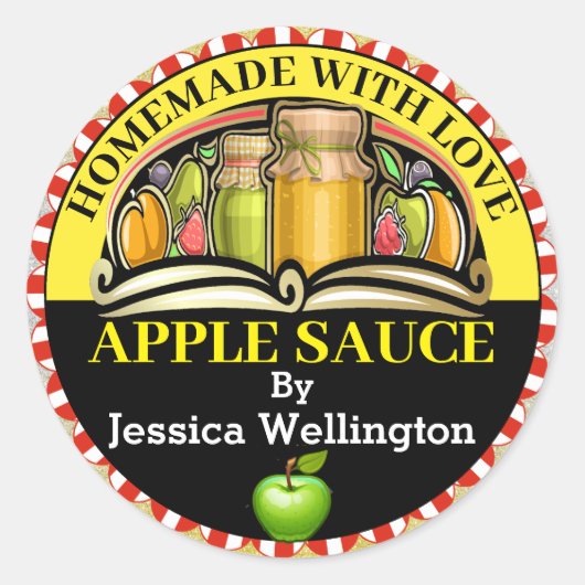 ラブフードシールで作られる ラウンドシール (正面)