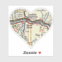 ラブフードリバーヴィンテージマップ シール