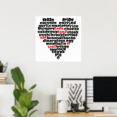 ラブフード、ラブハート ポスター (ホームオフィス)