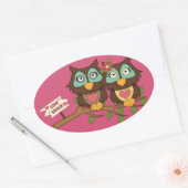 ラブフールデザインラベルシール 楕円形シール (封筒)