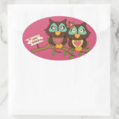 ラブフールデザインラベルシール 楕円形シール (バッグ)