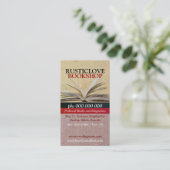 ラブブックショッ素朴プ文学ビジネスカード 名刺 (スタンド正面)