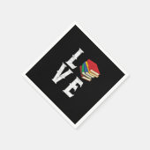 ラブブックブックワーム読み読手のおたくギークL スタンダードカクテルナプキン (角)