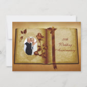 ラブブック 50周年 結婚記念日 写真 招待状 (正面)