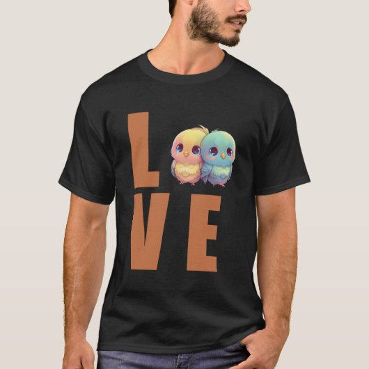ラブブドギーママBudgerigar Parakeet Bird 1 Tシャツ (正面)