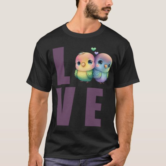 ラブブドギーママBudgerigar Paraket Bird Tシャツ (正面)