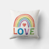 ラブブブライトカラーレインボーウォーターモダンカラーシック クッション (裏面)