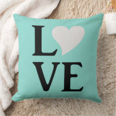 ラブブブライド&コティール(緑がかった色)ブルー結婚ズホームデコール クッション (ブランケット)