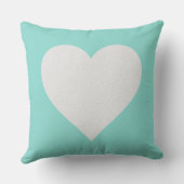 ラブブブライド&コティール(緑がかった色)ブルー結婚ズホームデコール クッション (裏面)