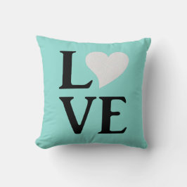 ラブブブライド&コティール（緑がかった色）ブルー結婚ズホームデコール クッション