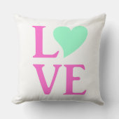 ラブブブライド&コピンクアンドミントズホーム結婚デコール クッション (正面)