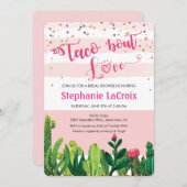 ラブブライダルシャワーへの招待のタコ 招待状 (正面/裏面)