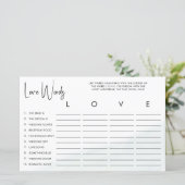 ラブブライダルシャワーワードゲームソフトグリーンウォッシュ (スタンド正面)