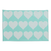 ラブブライドコシルバーハートズ結婚ホームデコール 枕カバー (裏面-右)