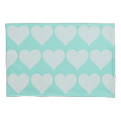 ラブブライドコシルバーハートズ結婚ホームデコール 枕カバー (正面左)