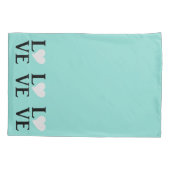 ラブブライド&コティール（緑がかった色）ブルーズ結婚ホームデコール 枕カバー (裏面-左)