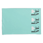 ラブブライド&コティール（緑がかった色）ブルーズ結婚ホームデコール 枕カバー (正面右)