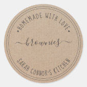 ラブブラウニークラフトベーキングクラフトCl ラウンドシール (正面)