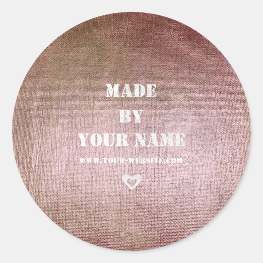 ラブブラシで手作り ラウンドシール (正面)