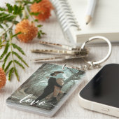 ラブブラシスクリプトフォトキーチェーン キーホルダー (正面右)