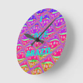 ラブブラジル.png ラウンド壁時計 (傾斜)