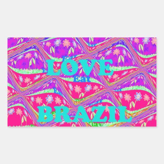 ラブブラジル.png 長方形シール (正面)