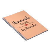 ラブブラックオレンジの自家製の名前レシピ ノートブック (右側)