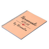 ラブブラックオレンジの自家製の名前レシピ ノートブック (左側)