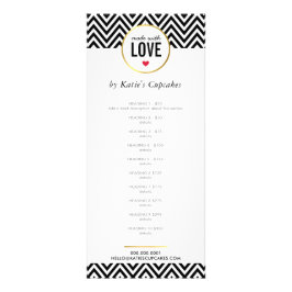 ラブブラックシェフモダンロンで作った価格表 ラックカード