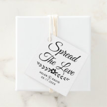 ラブブラックタイポグラフィの花結婚の