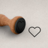 ラブブラックハートサインパンチカードロイヤリティカード ラバースタンプ