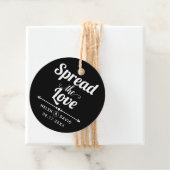 ラブブラック、ホワイトタイポグラフィ結婚ズ フェイバータグ (インサイチュ)