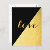ラブブラック&金ゴールド ポストカード (正面/裏面)