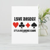 ラブブリッジAのゲームリラックスの4枚のカードスーツ 招待状 (スタンド正面)
